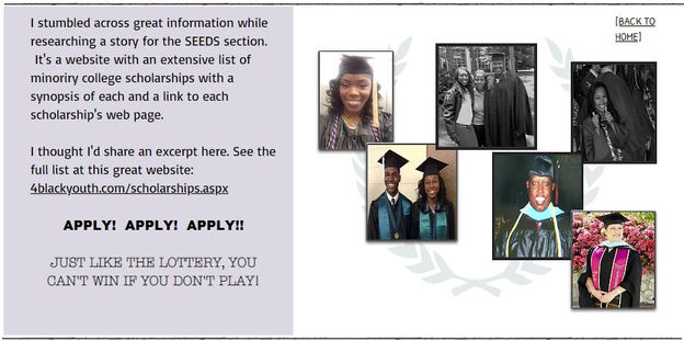 MINORITY COLLEGE SCHOLARSHIPS INFO