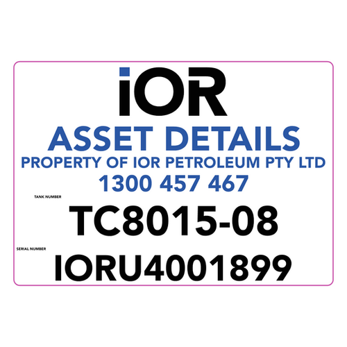 ASSET DETAIL DECAL iOR Signage