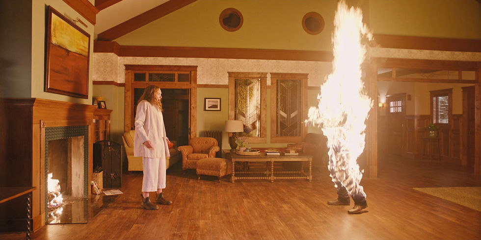 The moments before Annie fails to resist and becomes a host for King Paimon.