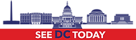 See DC Today Logo - Capital Skyline with the words See DC Today in the front