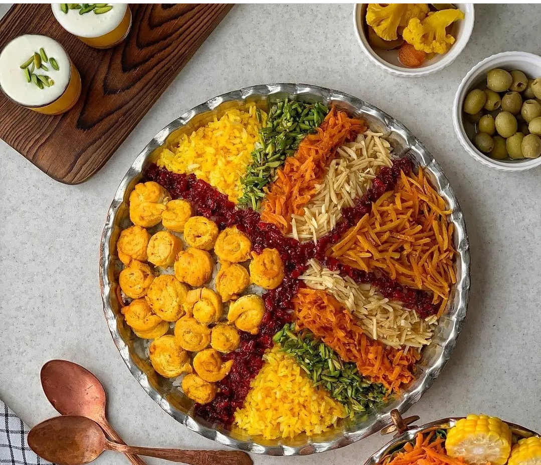 Arranged Food and Objects