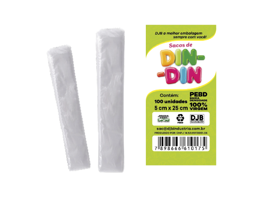 Saco de Baixa Densidade - DINDIN 5 x 25 x 0.004