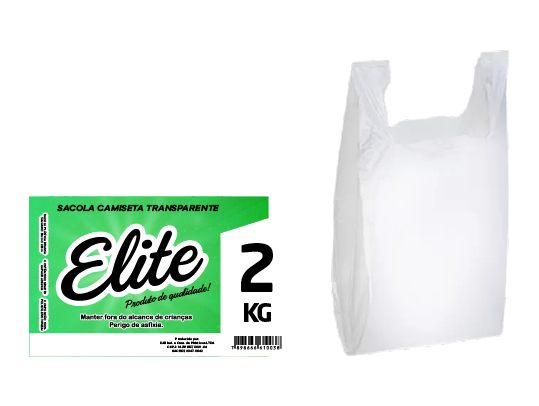 Sacola Branca Alta Densidade - 2kg 25 x 35 x 0.002
