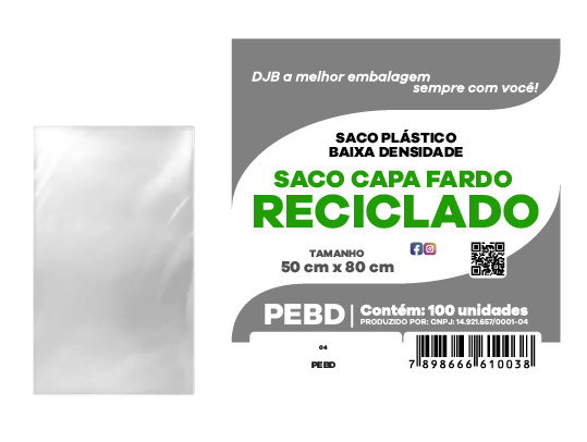Saco Capa Fardo - Reciclado 50 x 80 x 0.010