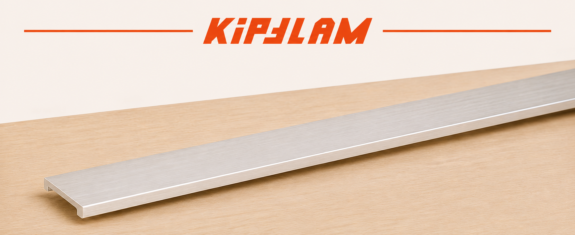 Rail en aluminium 2040 x 12 x 2 mm — Pour joint Malerba