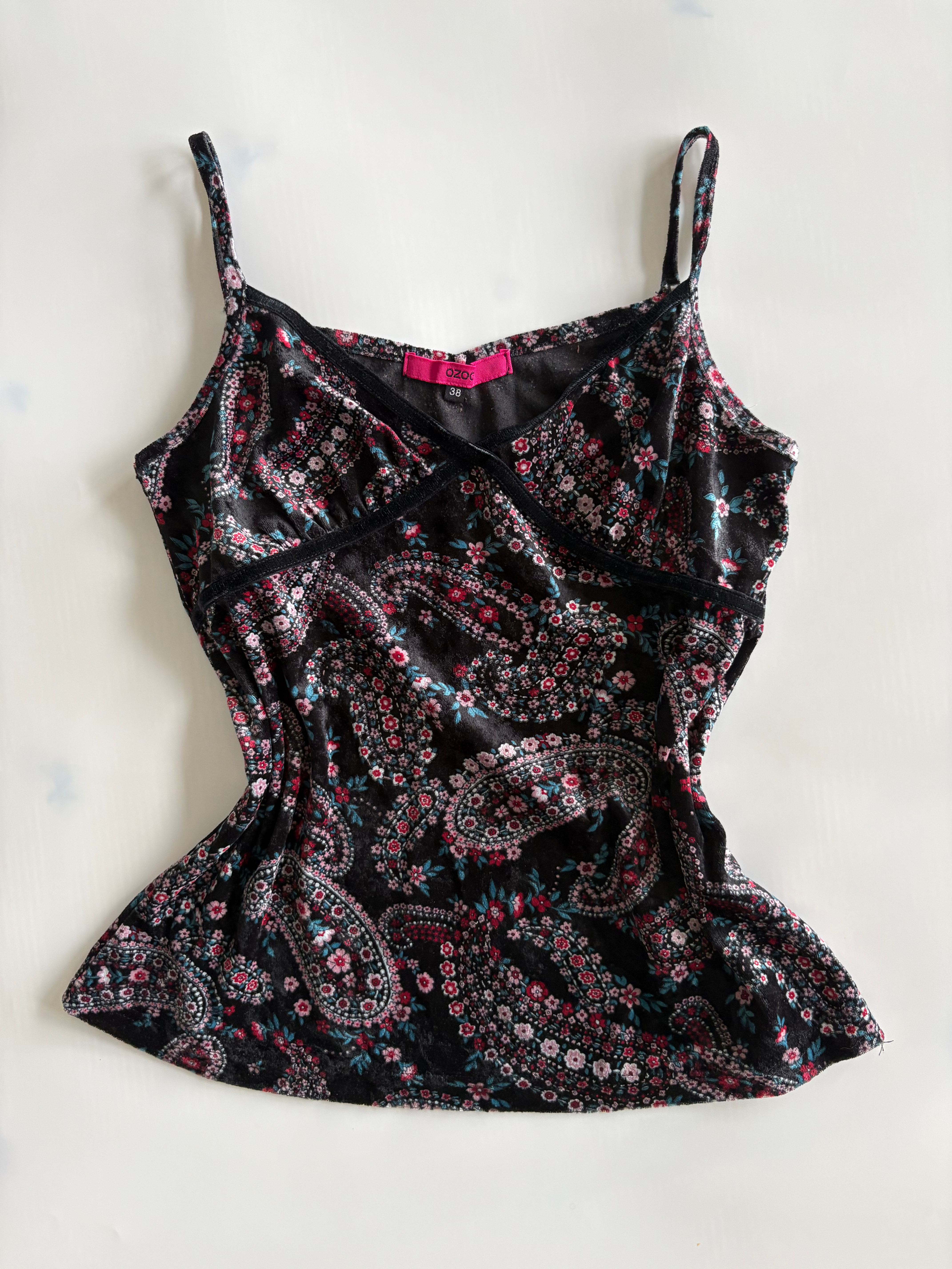 Black Paisley Cami