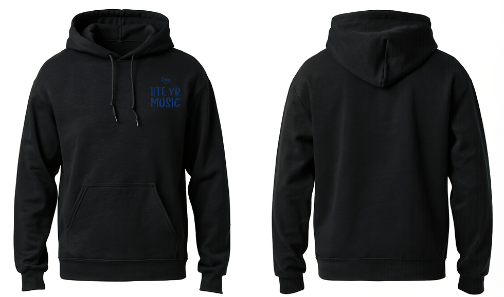 Thumbnail: Lite Yr Hoodie Black - LYM