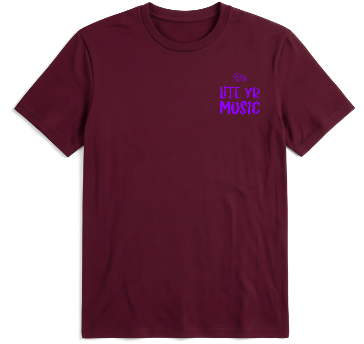Thumbnail: Lite Yr Tee - Phantom Violet Logo