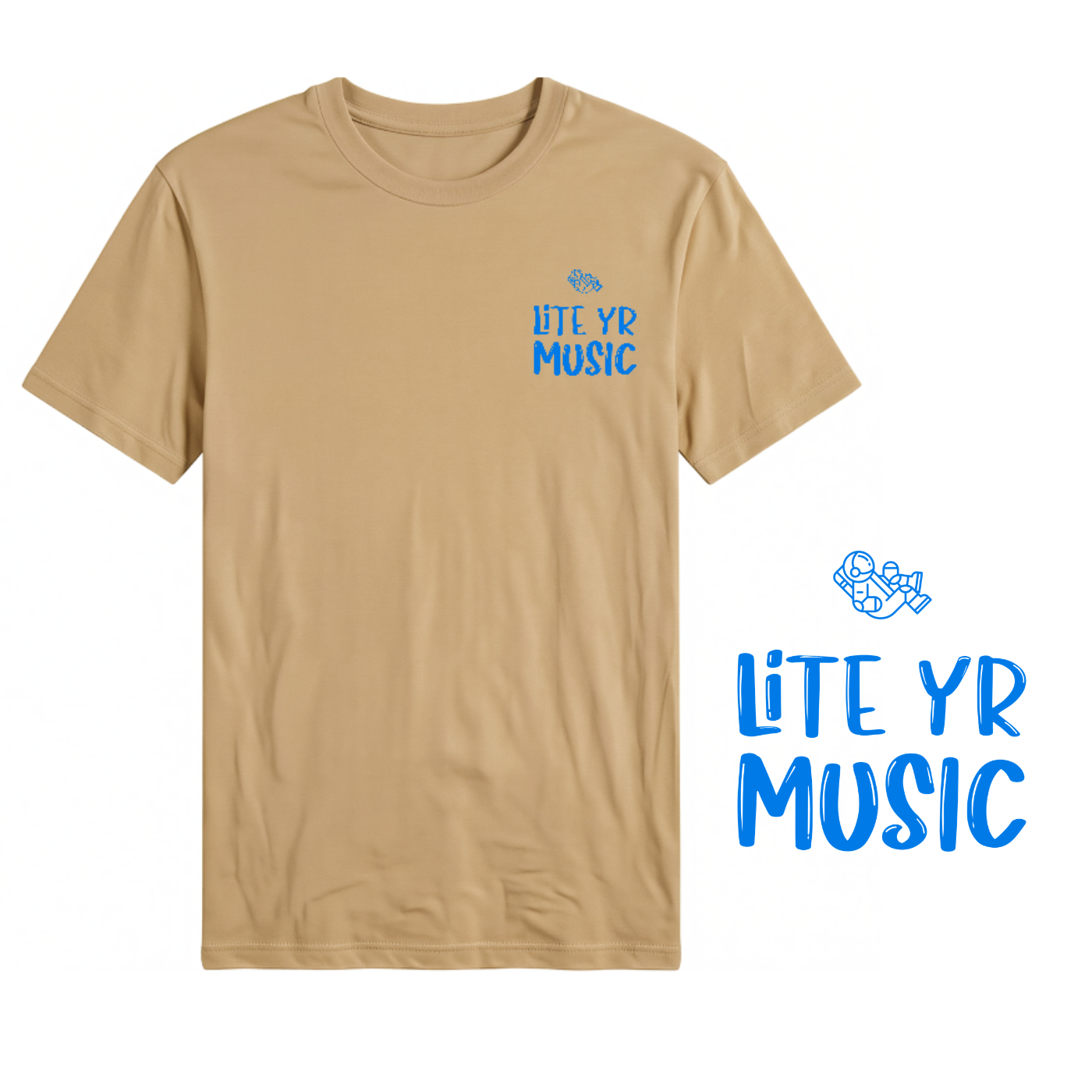 Lite Yr Tee - Zero-G Blue Logo