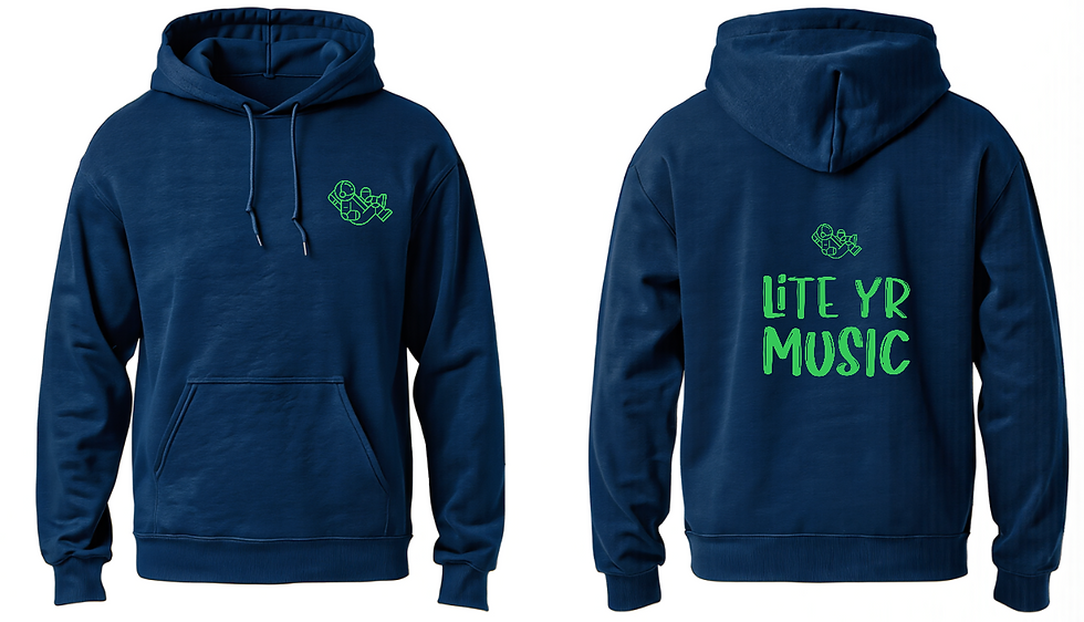 Thumbnail: Lite Yr Hoodie Navy Blue - Spaceman