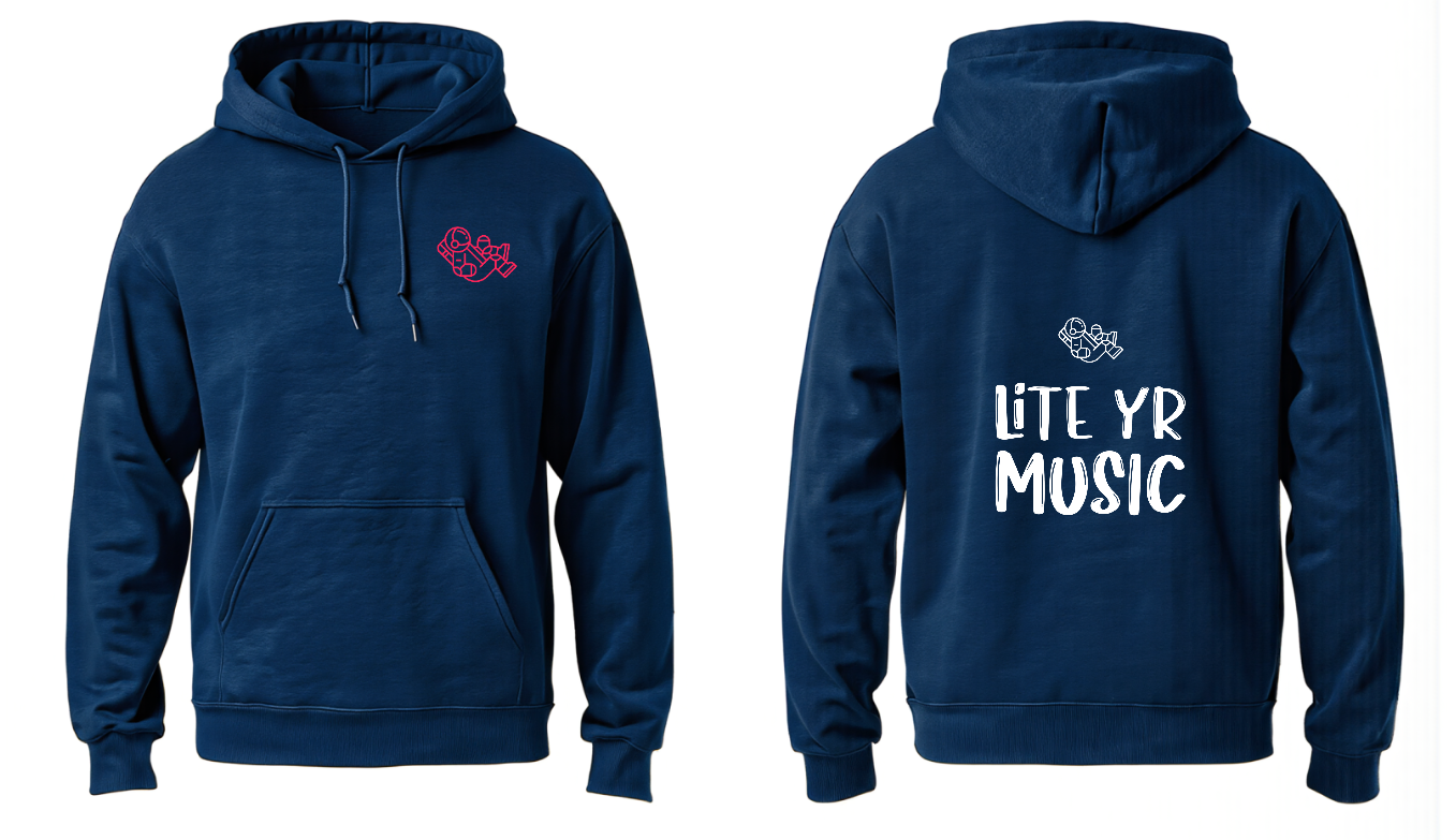 Lite Yr Hoodie Navy Blue - Spaceman