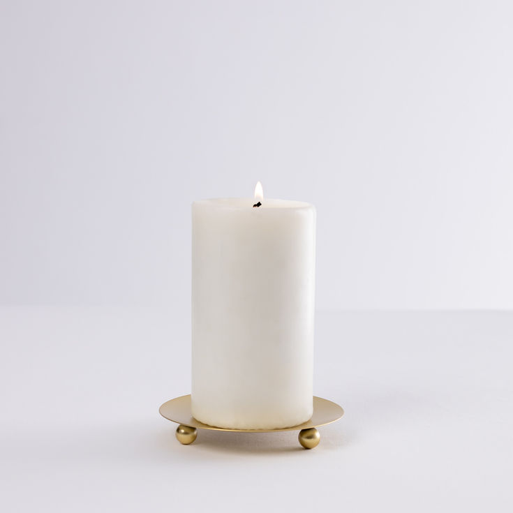 Gold Candle Saucer