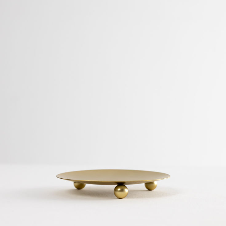 Gold Candle Saucer