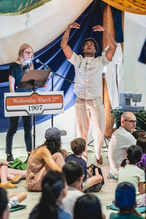 Dancer Michael Mortley performing for children and families during WAYO Children’s Festival 2026 in Toronto.