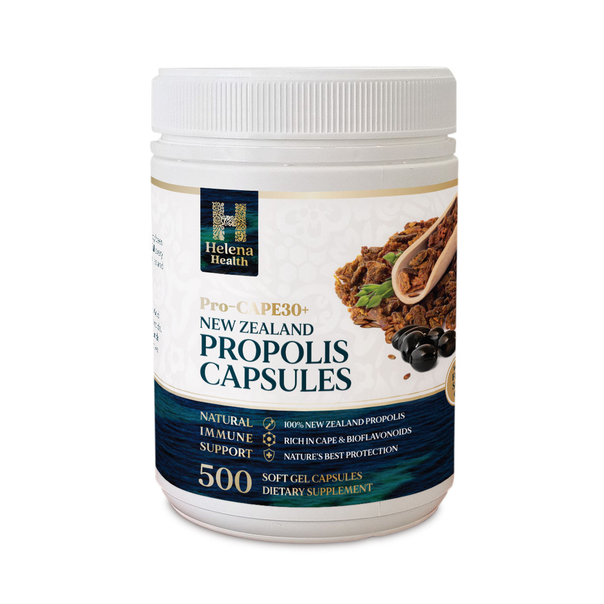New Zealand Propolis Soft Gel Capsules Pro-CAPE30+ (500caps)