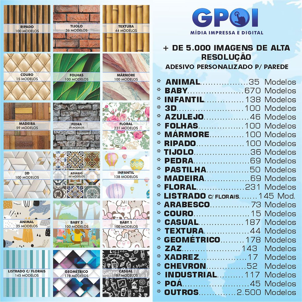 ADESIVO DE PAREDE PERSONALIZADO - MODELOS