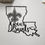 Thumbnail: LOUISIANA METAL ART WITH FLEUR DE LIS AND GEAUX SAINTS