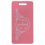 Thumbnail: CUSTOM ENGRAVABLE ANODIZED ALUMINUM LUGGAGE TAG WITH CLEAR PLASTIC STRAP