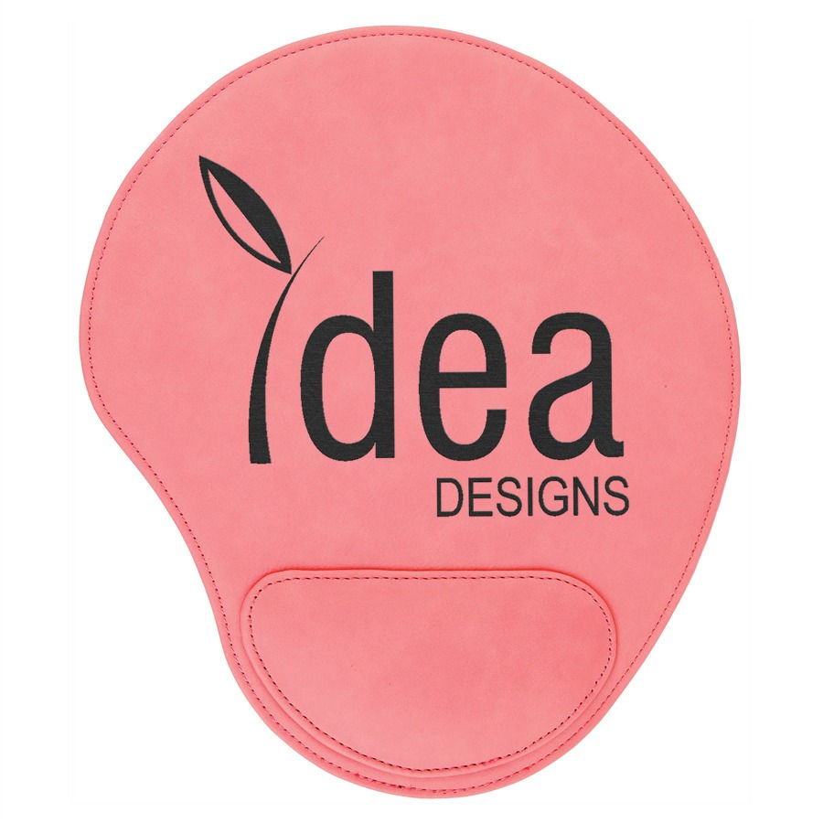 Thumbnail: 9" x 10 1/4" CUSTOM ENGRAVABLE LEATHERETTE MOUSE PAD