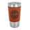 Thumbnail: CUSTOM ENGRAVABLE  20 OZ LEATHERETTE WRAPPED POLAR CAMEL TUMBLER WITH LID