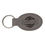 Thumbnail: 3" x 1 3/4" CUSTOM ENGRAVABLE LEATHERETTE OVAL KEYCHAIN