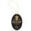 Thumbnail: CUSTOM ENGRAVABLE LEATHERETTE OVAL ORNAMENT WITH STRING