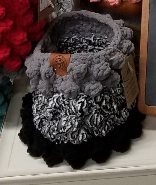 Thumbnail: CROCHET BOBBLE PLANT SWEATER BASKET