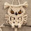 Thumbnail: HANDMADE HANGING MINI & SMALL MACRAME OWL PERCHED ON A NATURAL WOOD STICK
