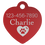 Thumbnail: CUSTOM ENGRAVABLE ANODIZED ALUMINUM HEART PET TAG IN 2 SIZES