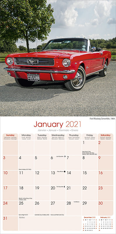 Thumbnail: Kalender American Classic Cars