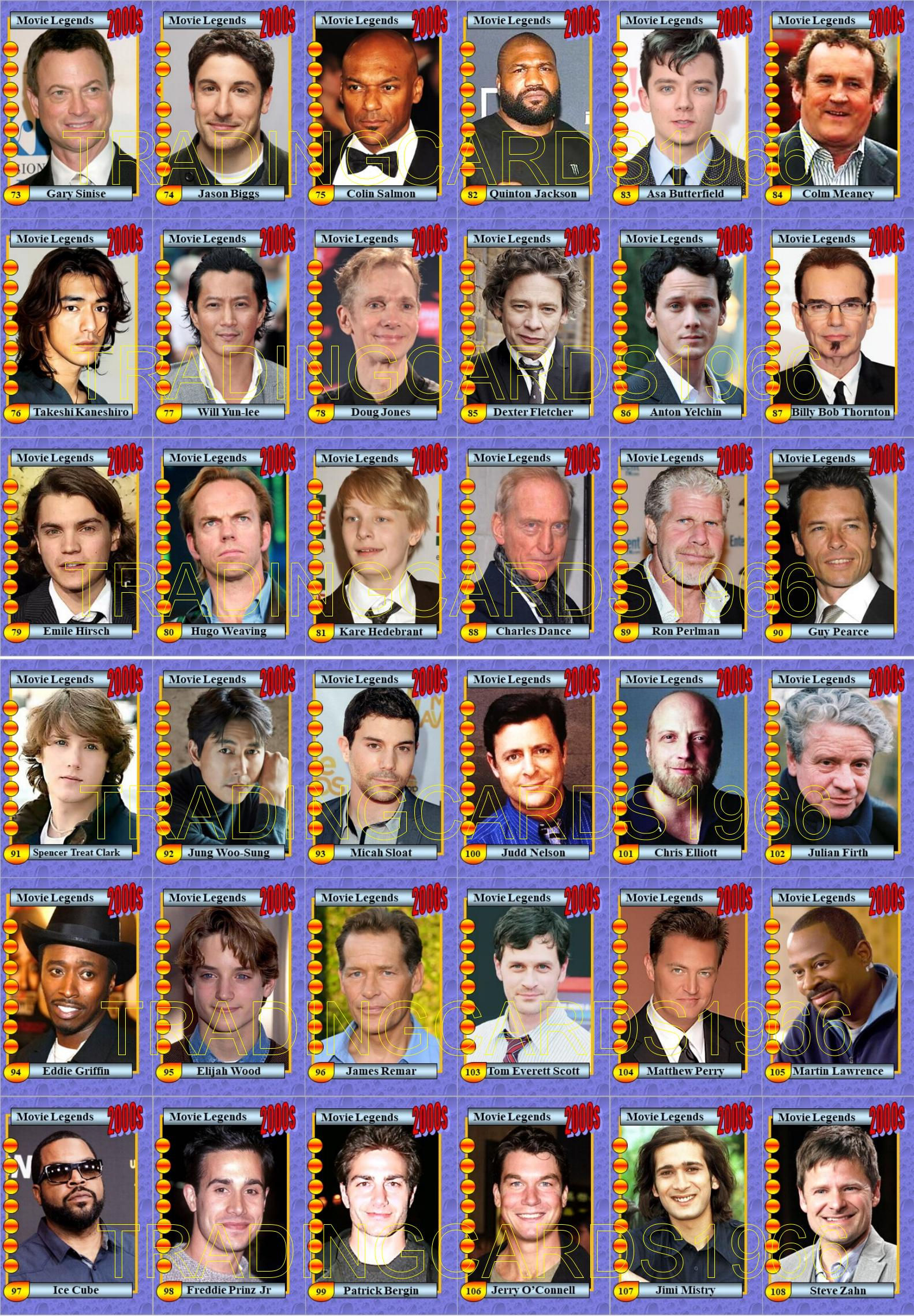 Movie Actors of The 2000s Series 3
