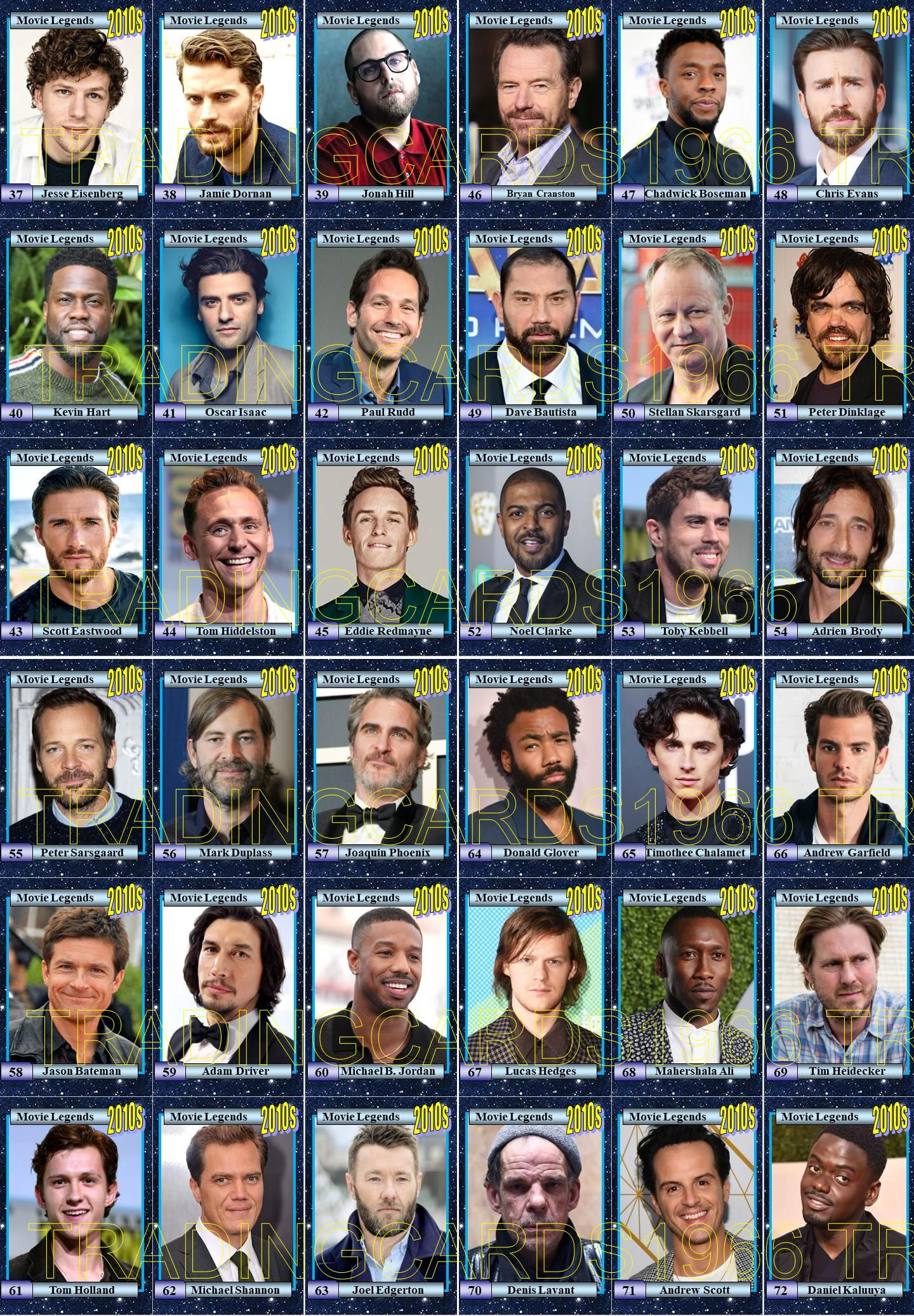 Movie Actors of The 2010s Series 2