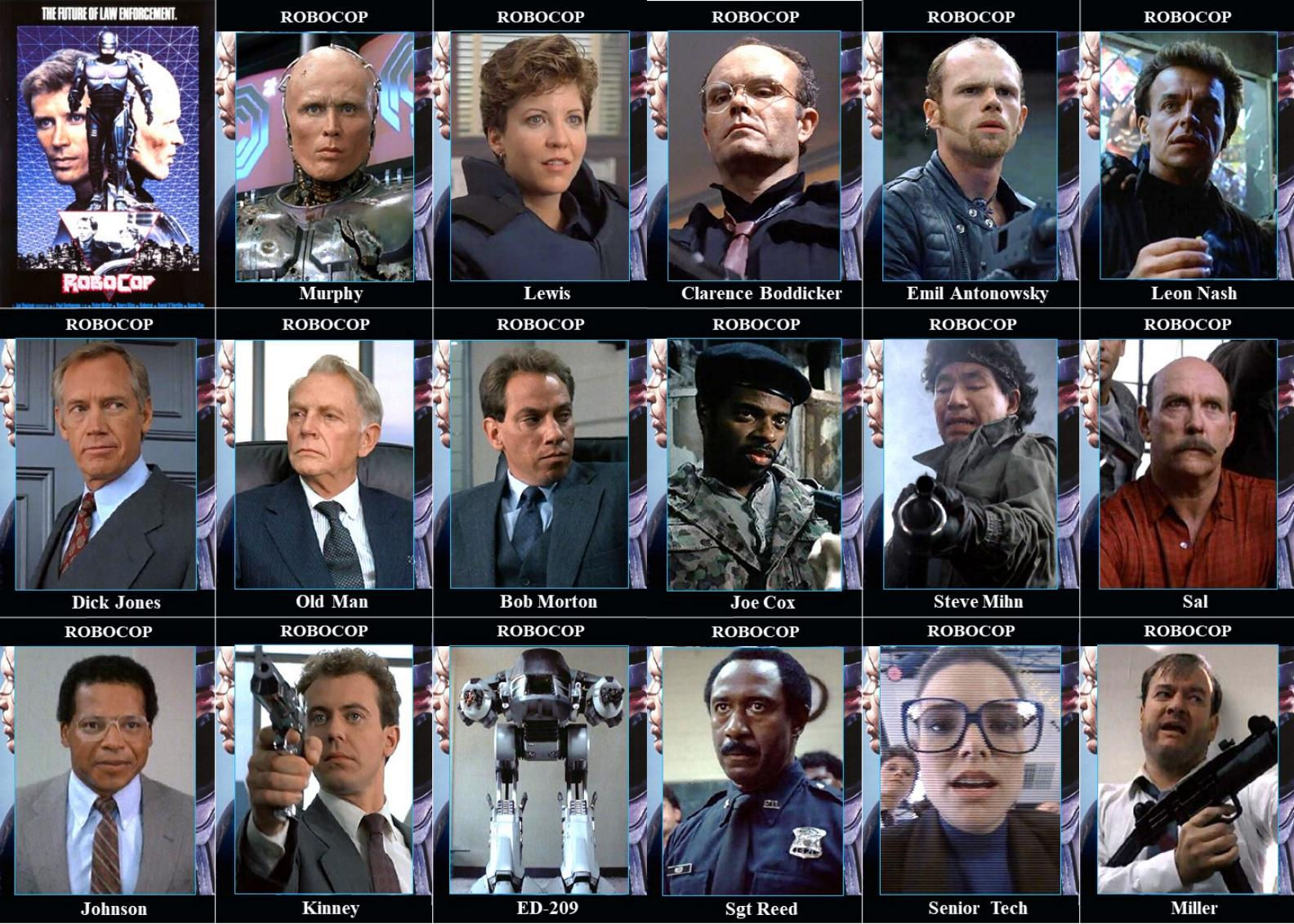 Robocop (1987) Character Cards