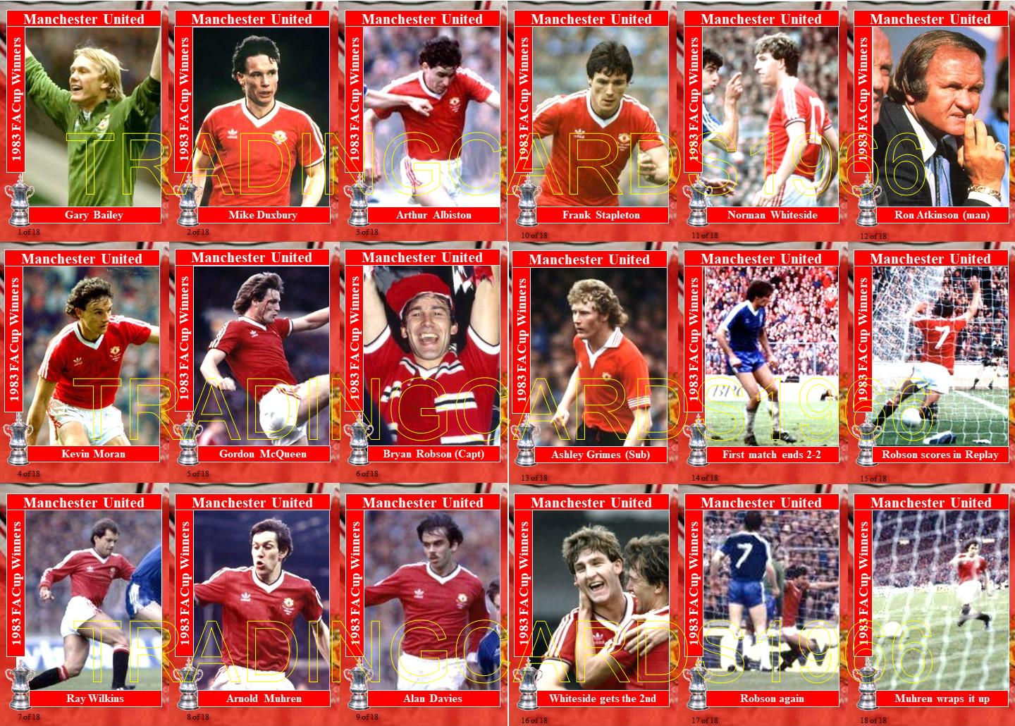 1983 FA Cup Final Winners - Manchester United