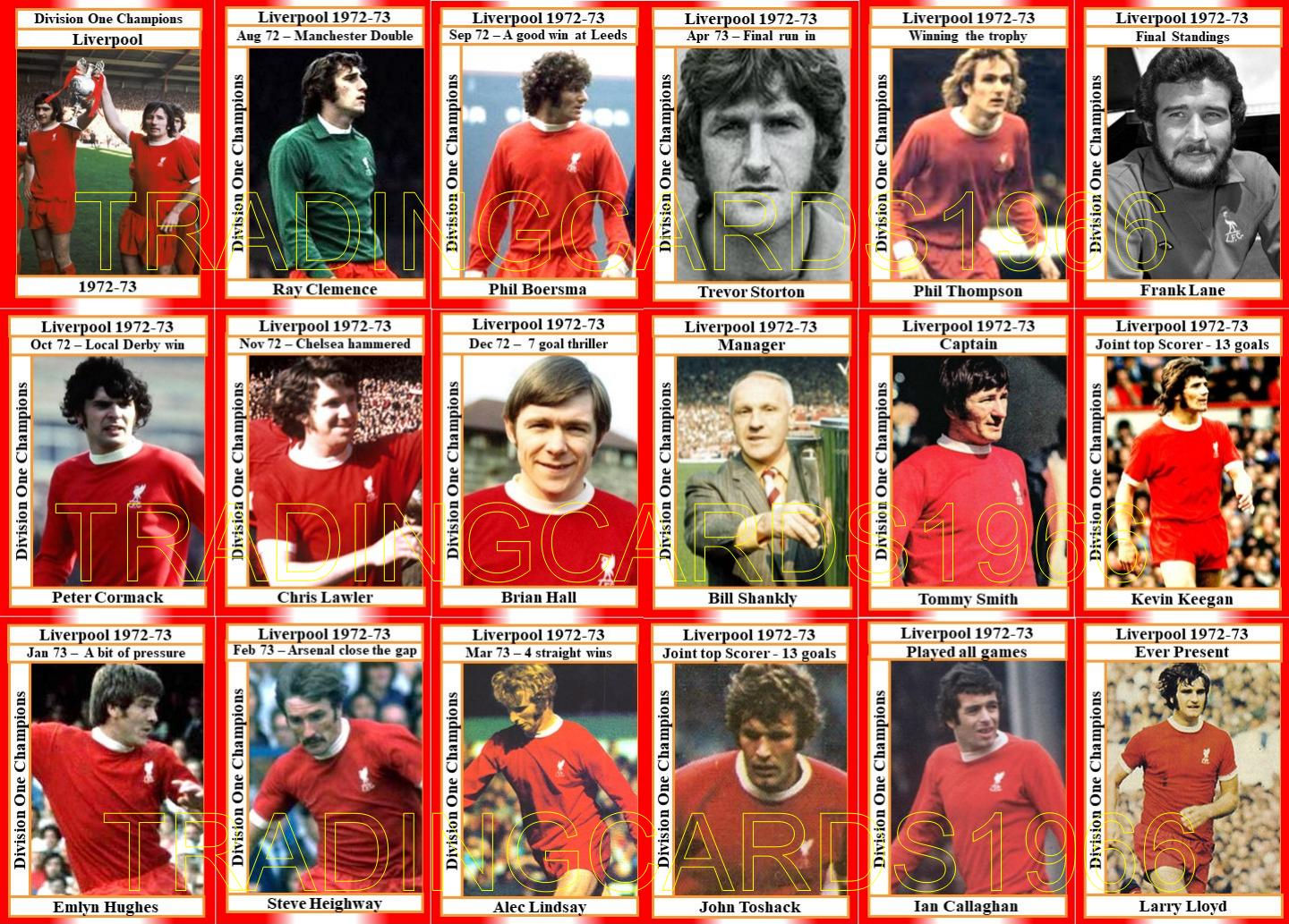 1973 Division One Champions - Liverpool