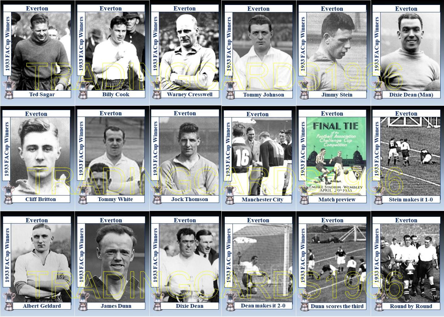 1933 FA Cup Final Winners - Everton