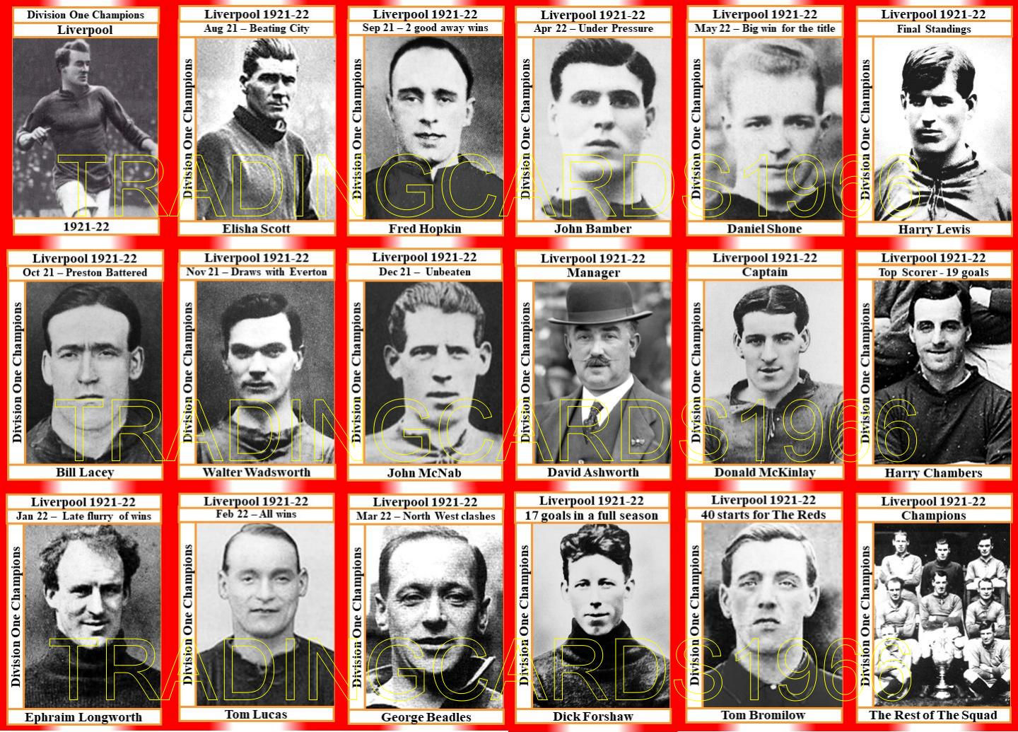 1922 Division One Champions - Liverpool