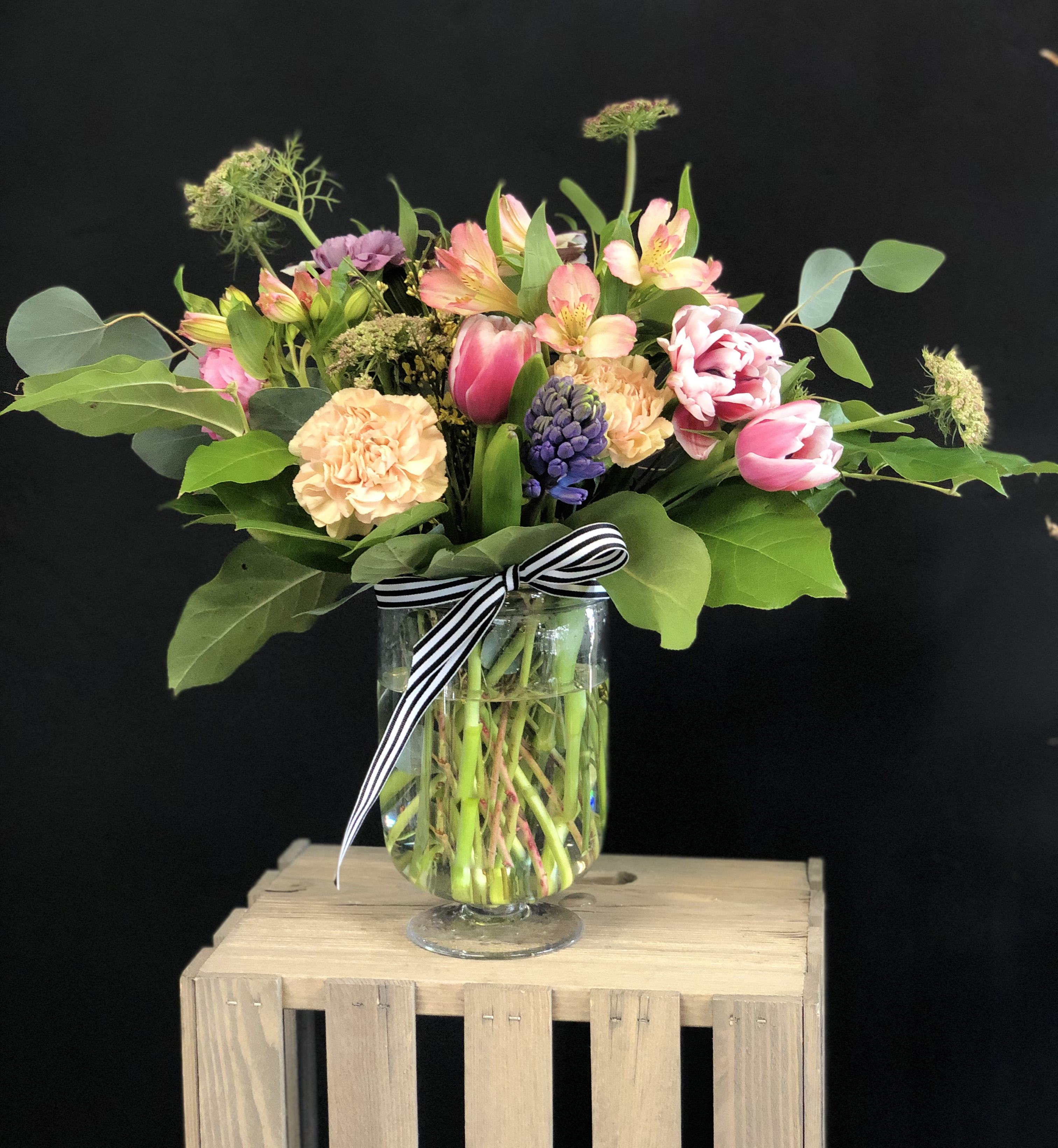 Bouquet in Glass Vase
