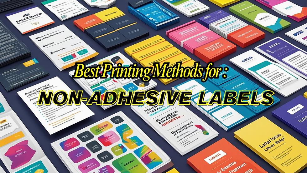 Best Printing Methods for Non‑Adhesive Labels: Thermal, Flexographic, UV, and More