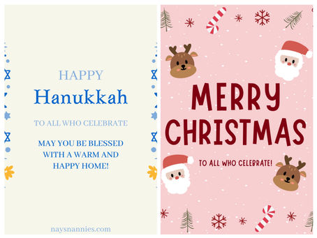 Merry Christmas and Happy Hanukkah!