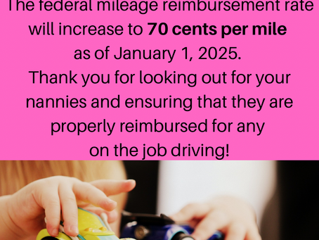 Mileage Reimbursement Update