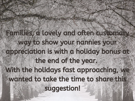 Friendly Suggestion...Holiday Bonus!