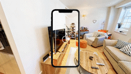 360° Virtual Tour of a Modern Apartment Living Room using Matterport Technology
