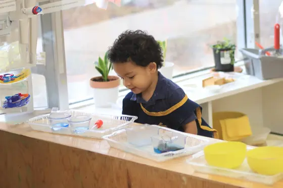 Montessori El Paso Texas open enrollment classroom encouraging independence and confidence in young children