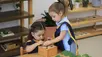 Child learning with Montessori materials in a Montessori classroom in El Paso