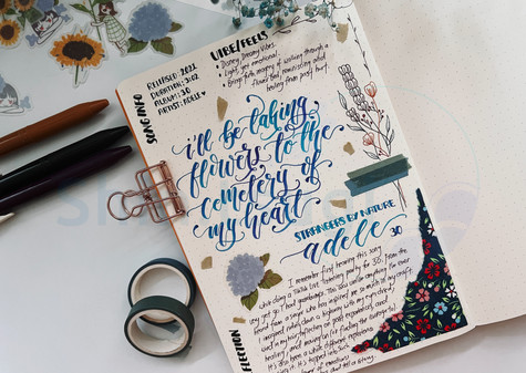 Music Journal Spread Adele