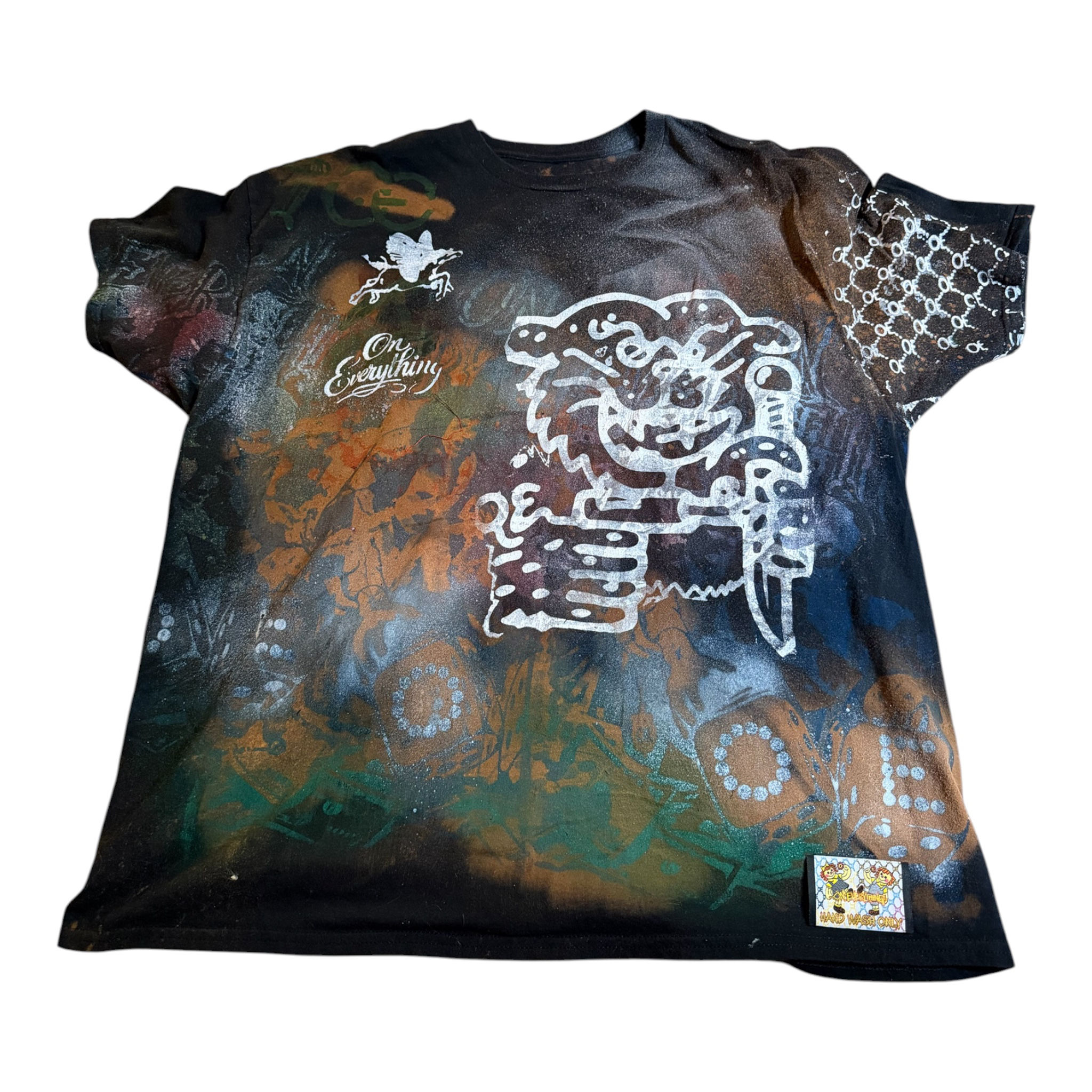 1/1 DISTRESSED ALL OVER PRINT - SZ XL