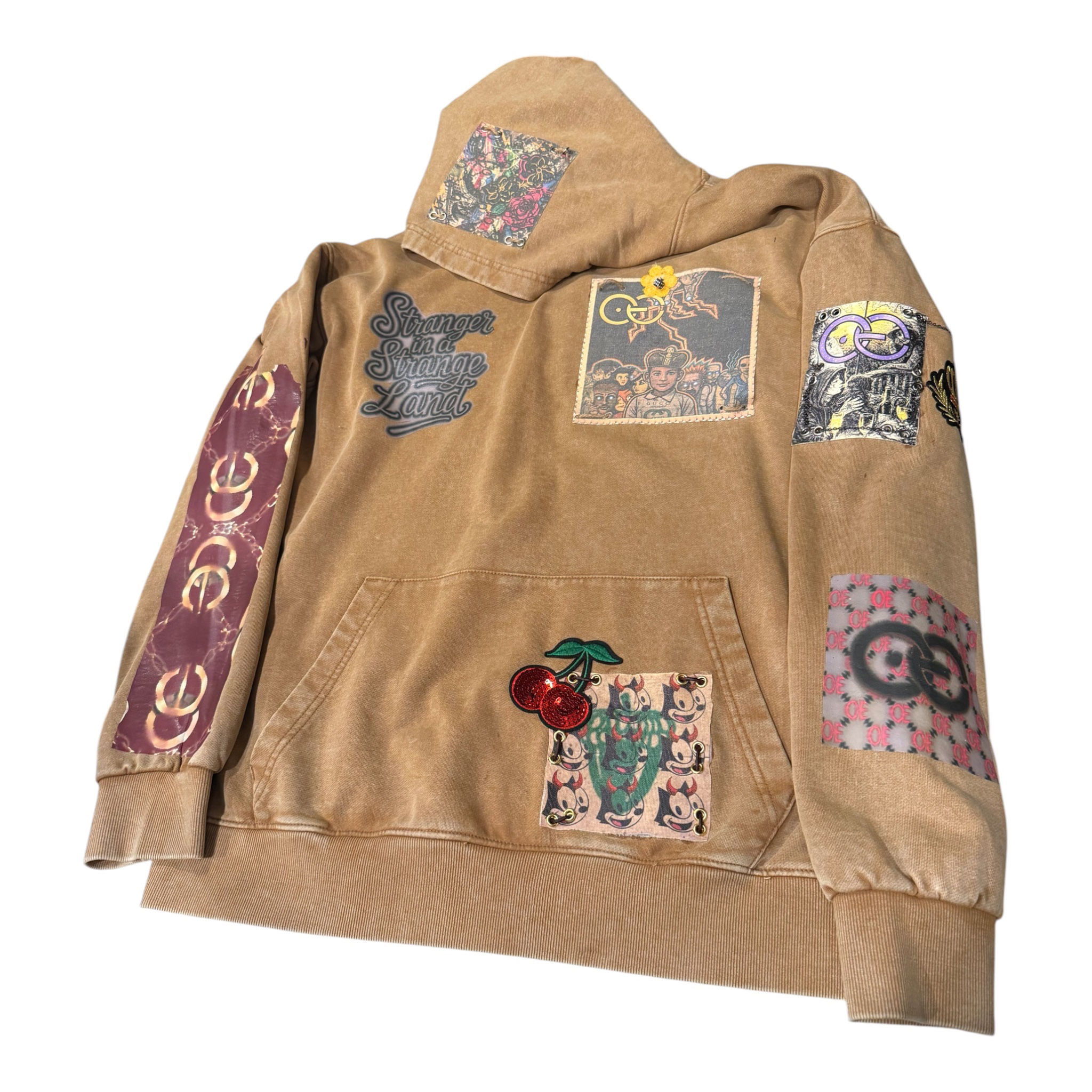 1/1 FLAGSHIP OE HEAVY PATCHED HOODIE SZ - XL