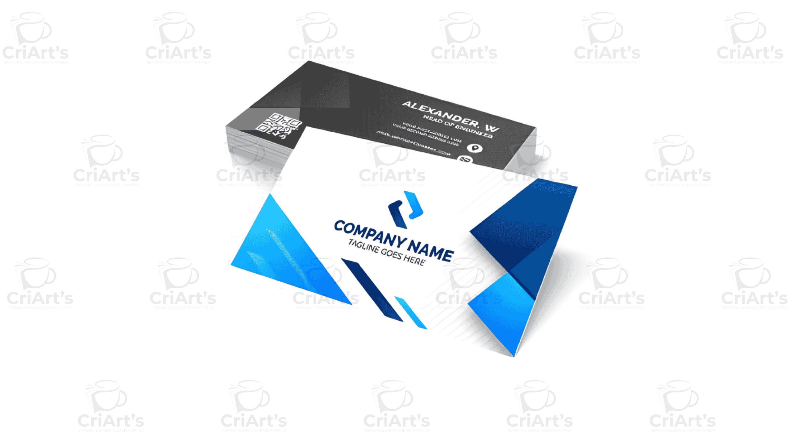 Cartão de visita couchê 250g verniz uv total frente 4X1 - 1000 unid (art client)