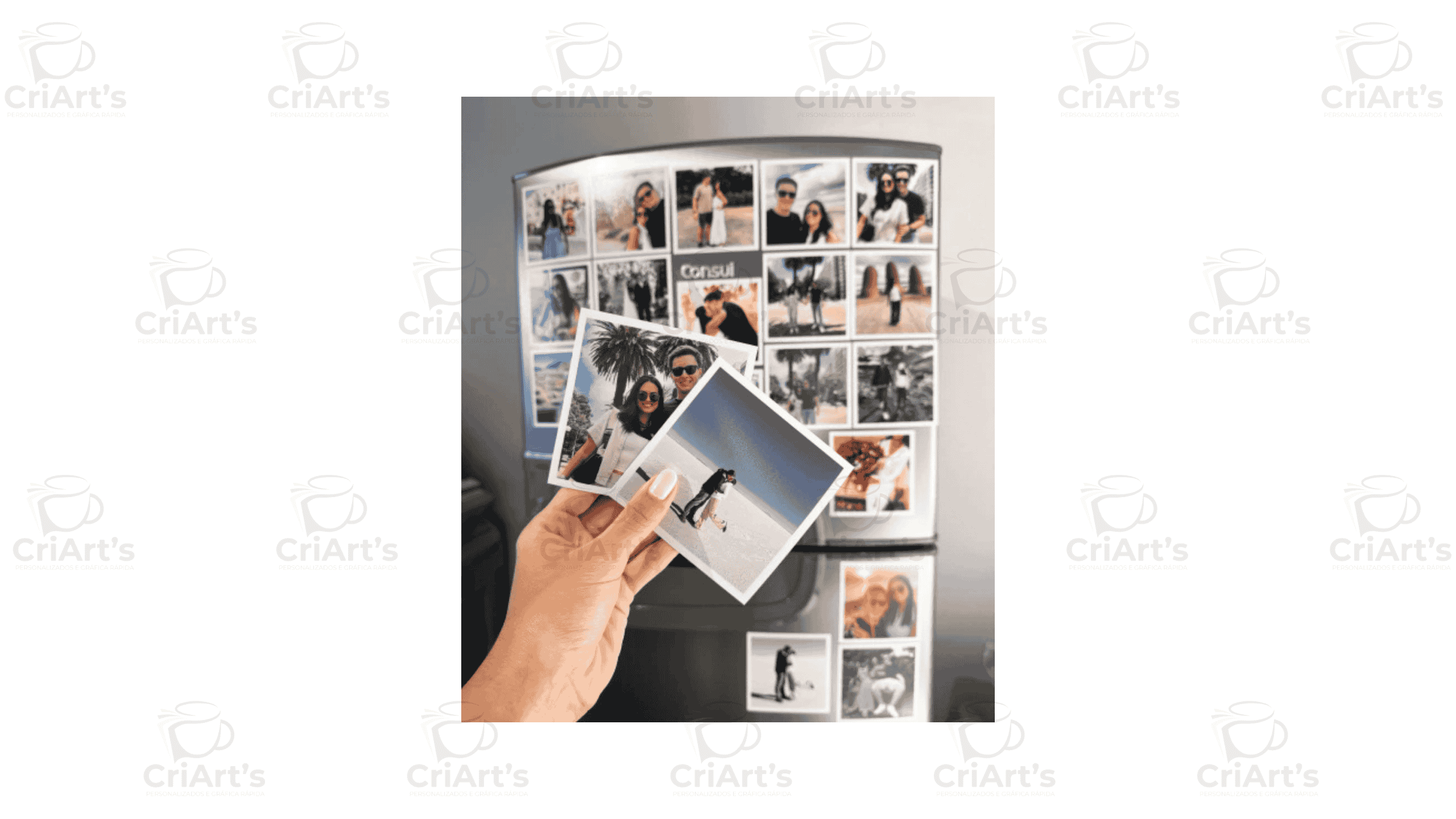 Ímãs QUADRADOS 5x5cm (16 FOTOS)